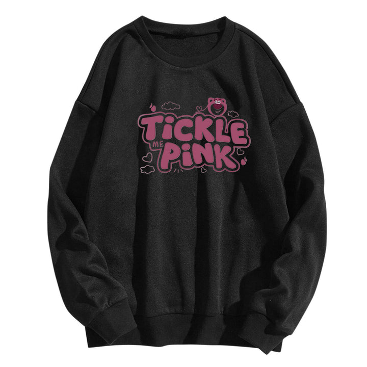 Damer sweatshirt i uformelt design med munter trykk Skjora