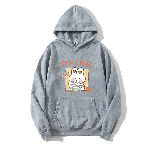 Ladies' Hoodie with Cute Kitten Motif Skjora