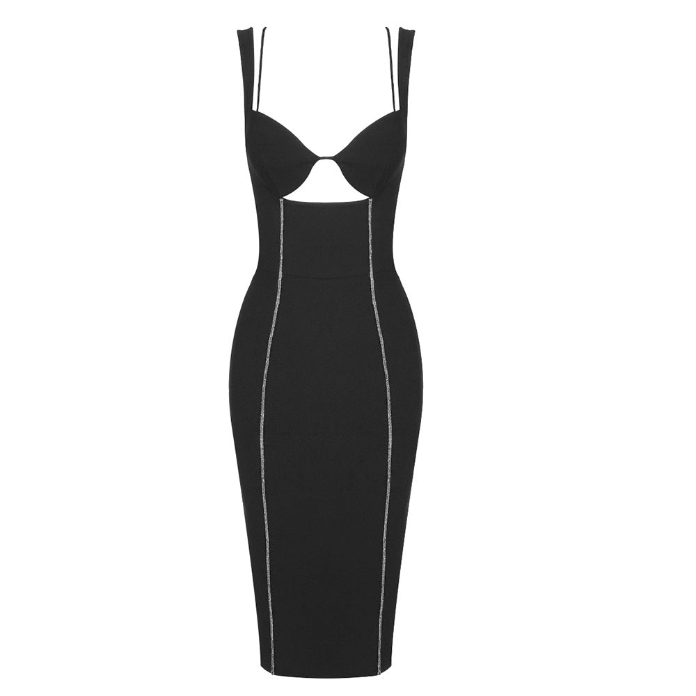Dame figurnært kjole med innovative cut-outs og elegant linjeføring Skjora