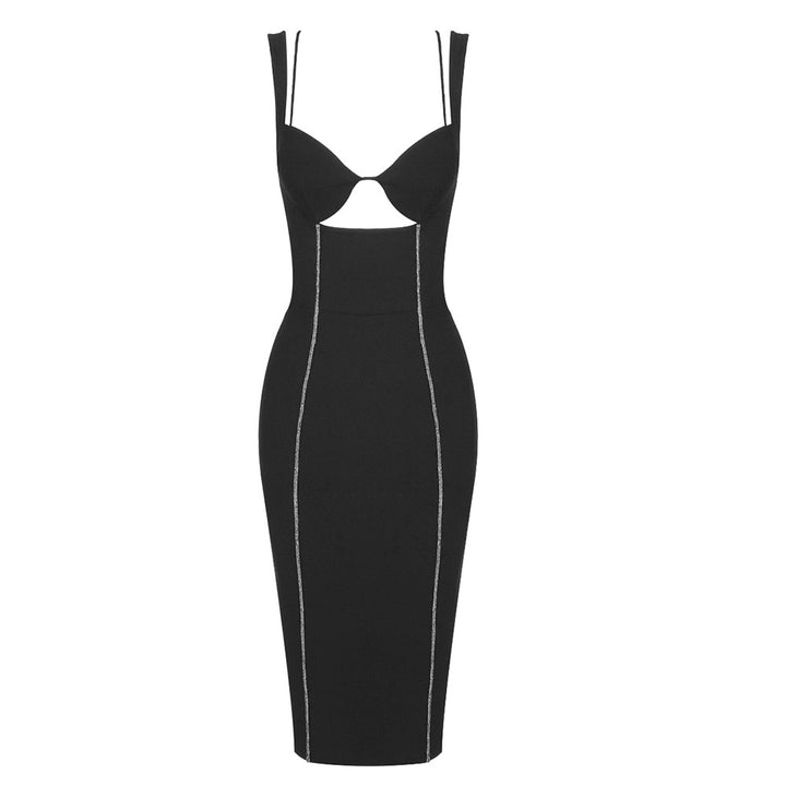 Dame figurnært kjole med innovative cut-outs og elegant linjeføring Skjora