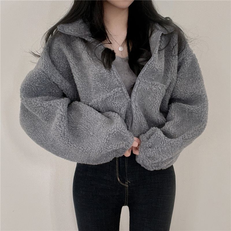 Dame Oversized Fleece Jakke Skjora
