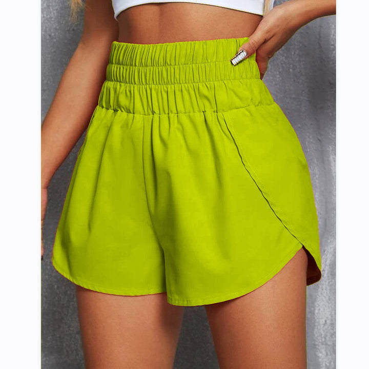 Dame sporty slip pants with elastic waistband and side inserts Skjora