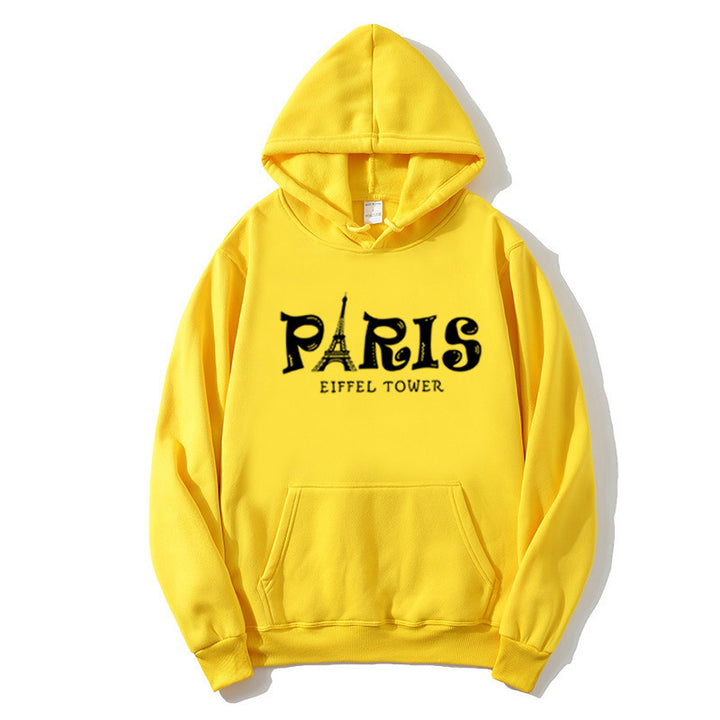 Damer hettegensere med kreativt Paris-motiv Skjora