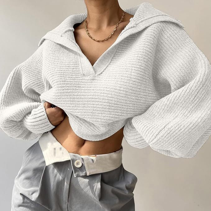 Damegenser med oversized kutt og moderne V-hals Skjora