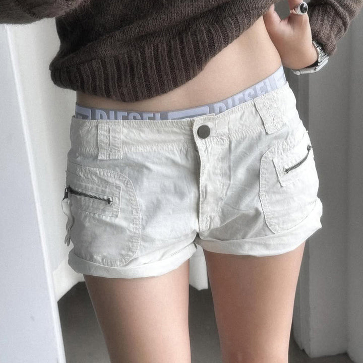 Dame lette shorts med praktiske glidelåslommer Skjora