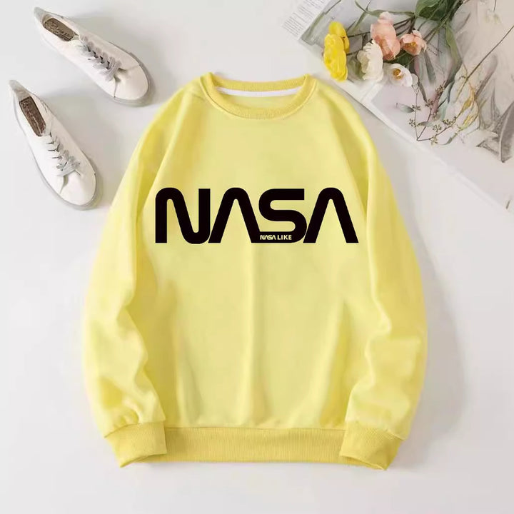 Dame casual sweatshirt med fantastisk NASA-logo Skjora