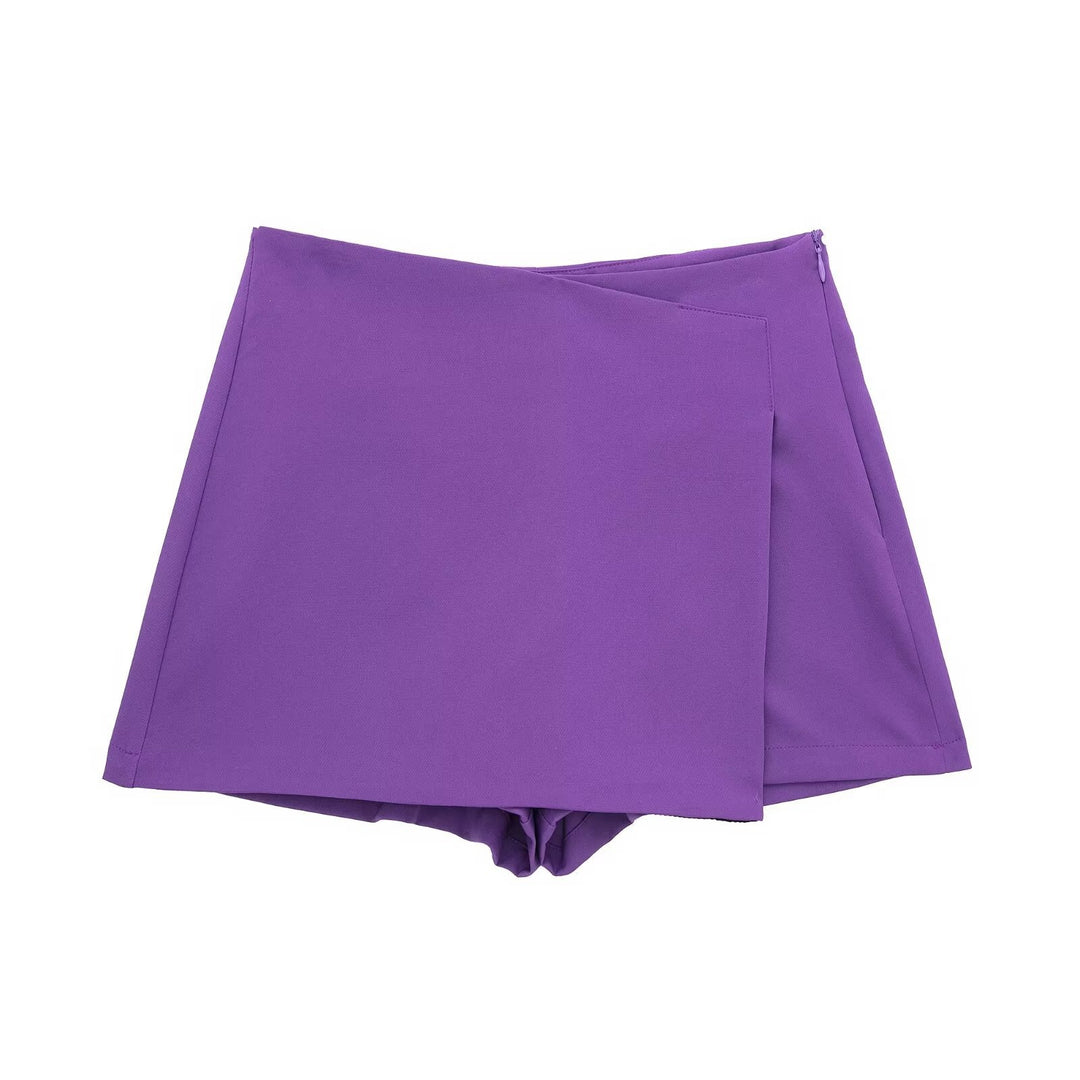 Dame sportliche shorts med elegant lagdelt design Skjora