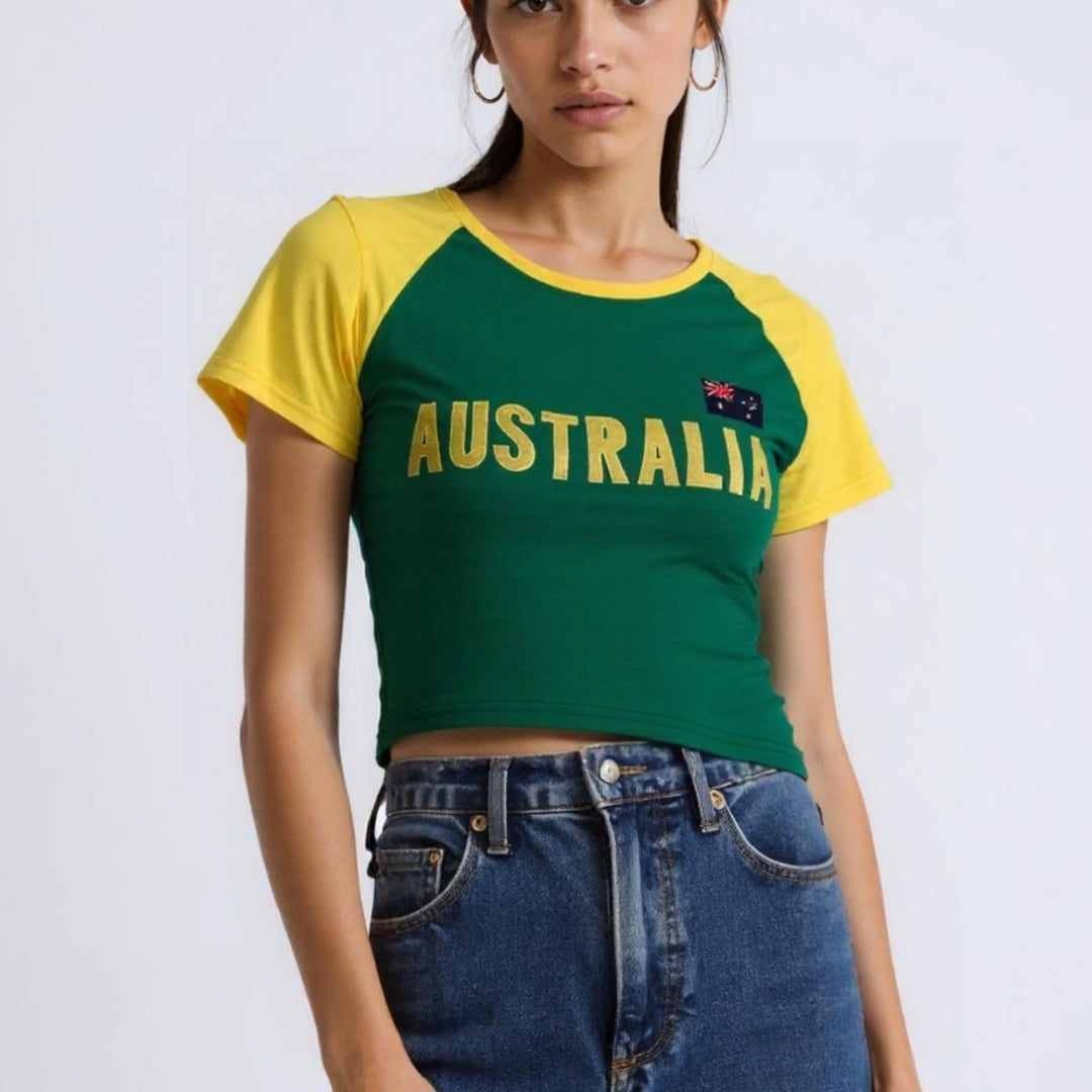 Damer sporty T-skjorte med avslappet London-print Skjora