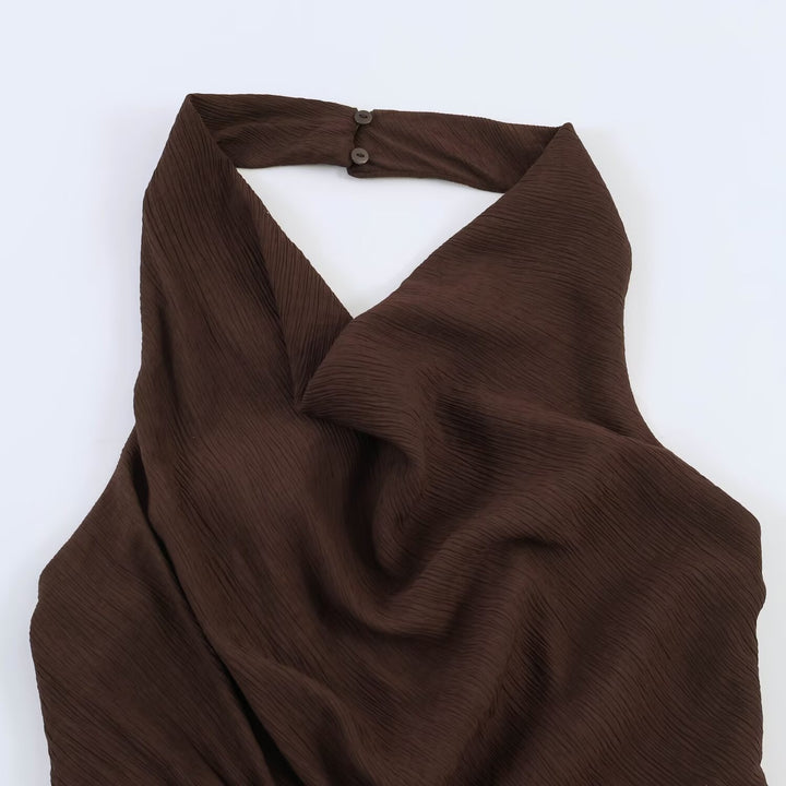 Damen asymmetrisk kjole med elegant drapering Skjora