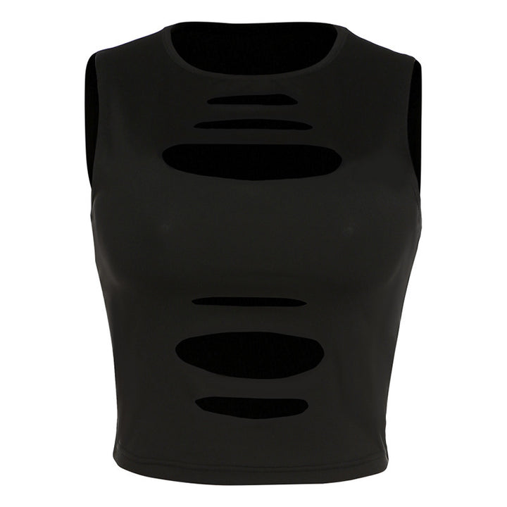 Damer Cut-Out Crop-Top Skjora
