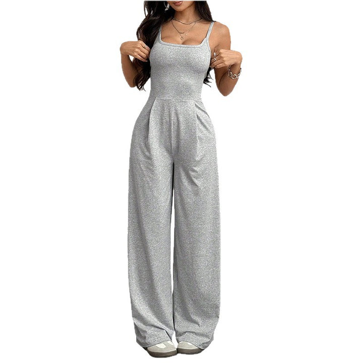Dame jumpsuit med vid ben og elegant snitt Skjora