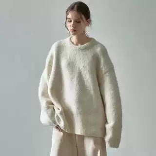 Damer Koseoversize-genser med mykt materiale Skjora