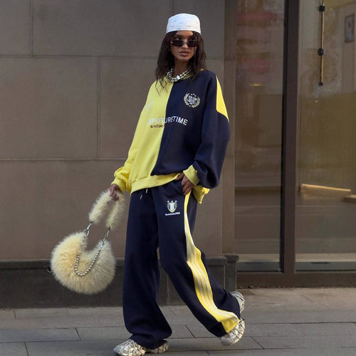 Kvinnens komfortable oversized fritidsdress med avslappet snitt og moderne detaljer Skjora