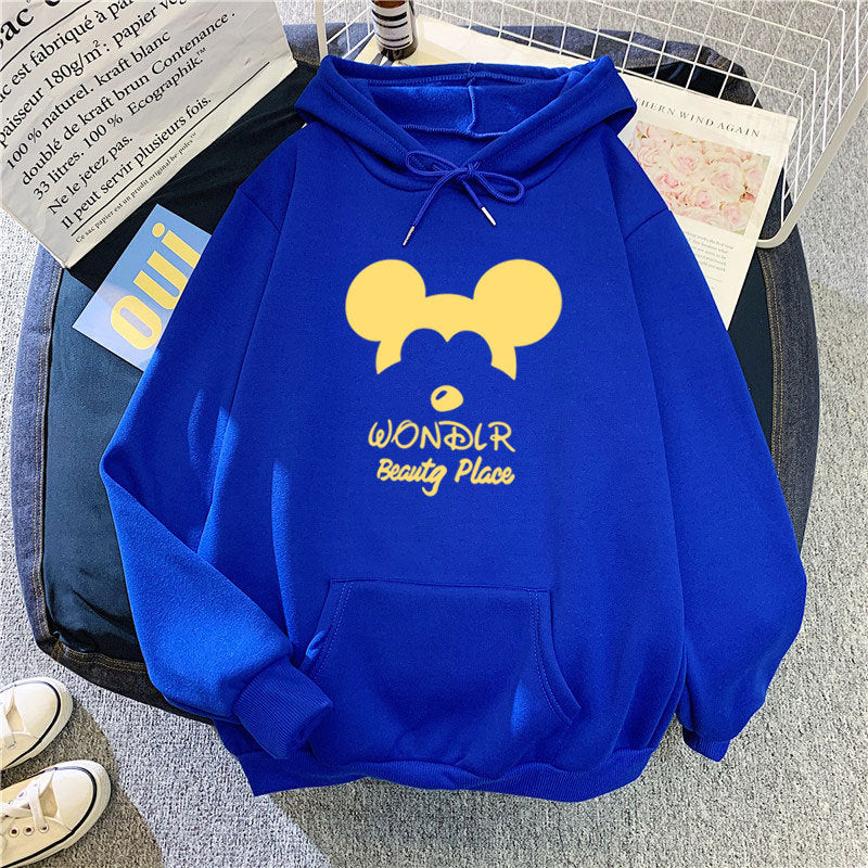 Damen Kapuzenpullover mit verspieltem Tiermotiv Skjora