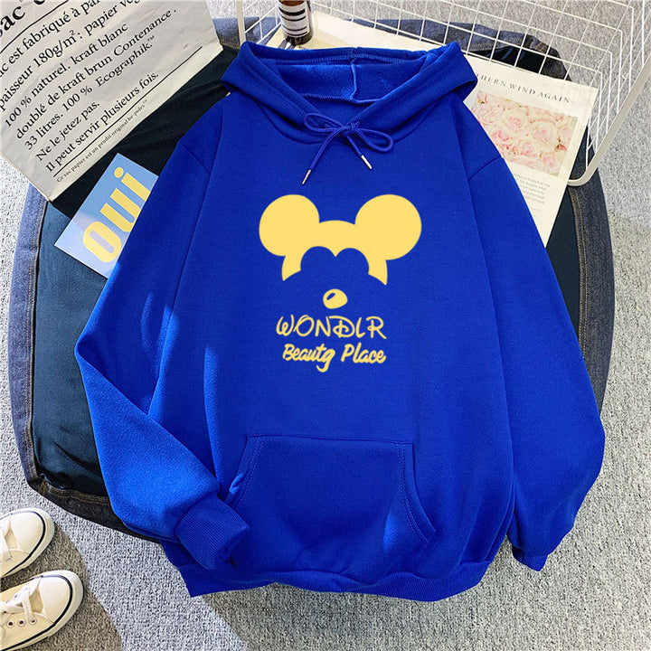 Damen Kapuzenpullover mit verspieltem Tiermotiv Skjora