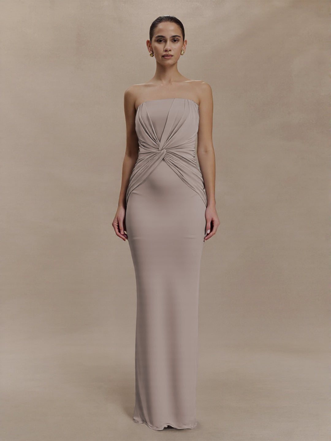 Damer Elegant Minimalistisk Kveldsdekselet med Rynker Skjora