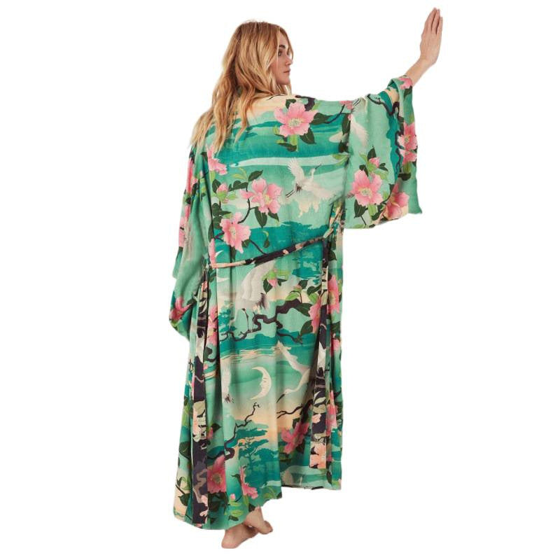 Dame Maxi-kjole i Boho-stil Skjora