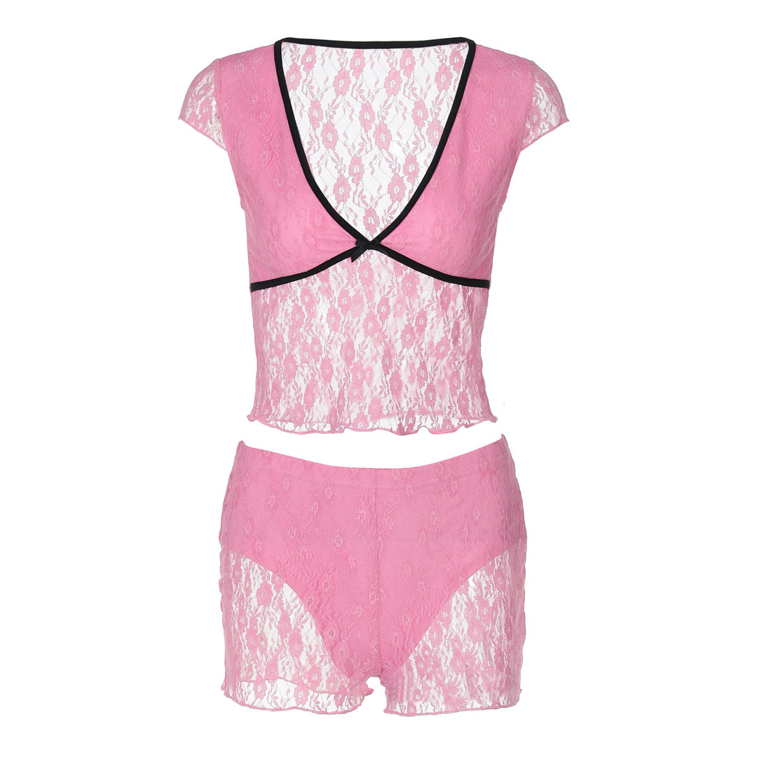 Women's pointy top with shorts set Skjora