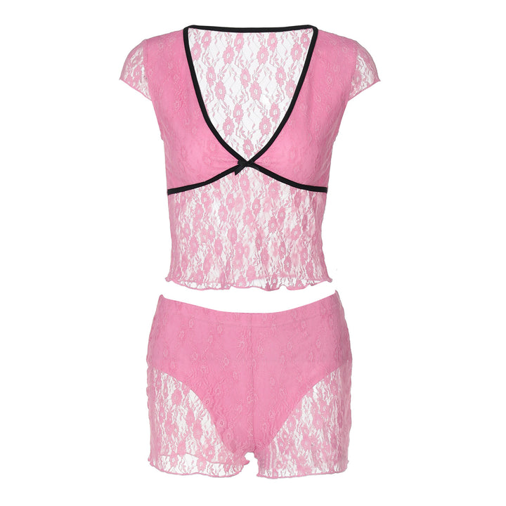 Women's pointy top with shorts set Skjora