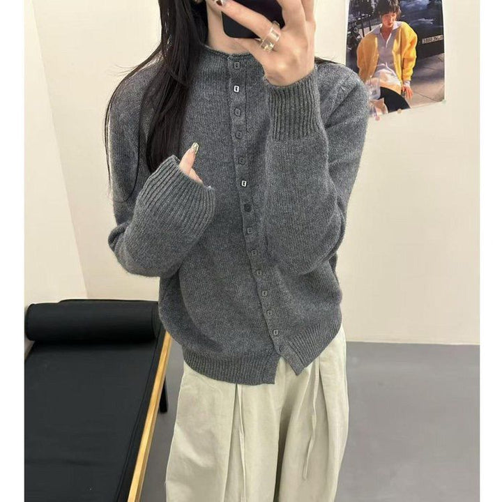 Kvinnes varm strikket cardigan Skjora