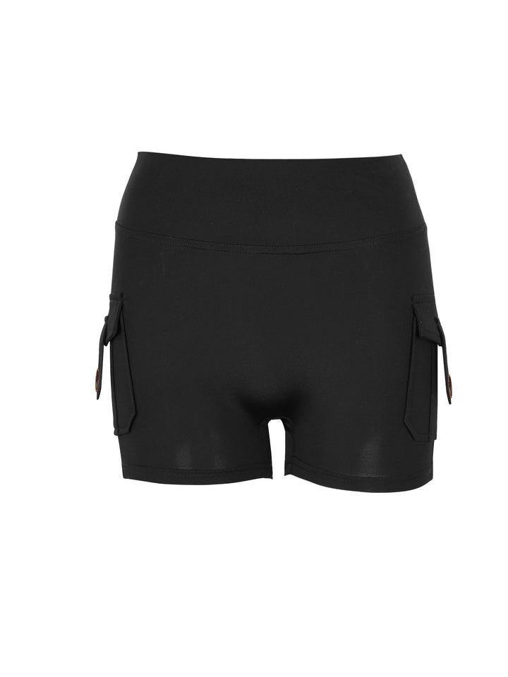 Dame Sporty Shorts med praktiske sidelommer og elastisk linning Skjora