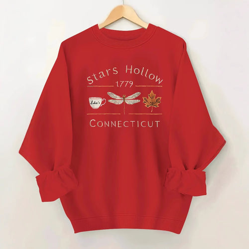 Kvinne genser med kreativ Stars Hollow motiv Skjora