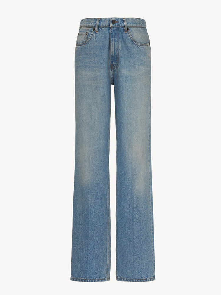 Damer Høyt skåret, brede jeans Skjora