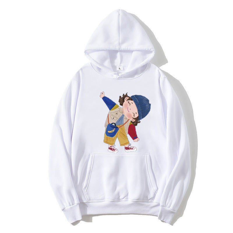 Damen Kapuzenpullover mit verspieltem Kinder-Design Skjora