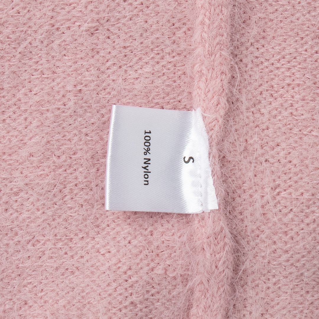 Kvinne Fluffy Strikkegenser laget av 100% Nylon med Casual Snitt Skjora