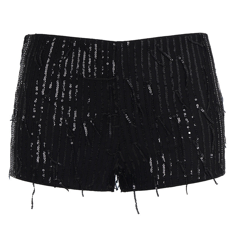 Dame Funksjons-Hotpants med elegant strassdesign Skjora