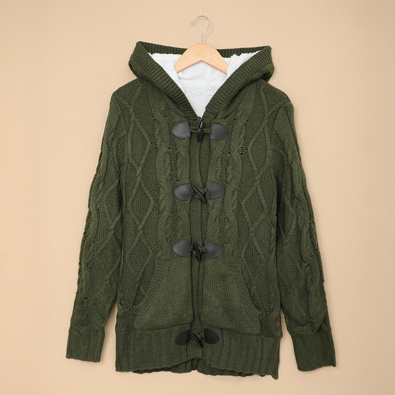 Dame cardigan med høy krage og komfortable knappedetaljer Skjora