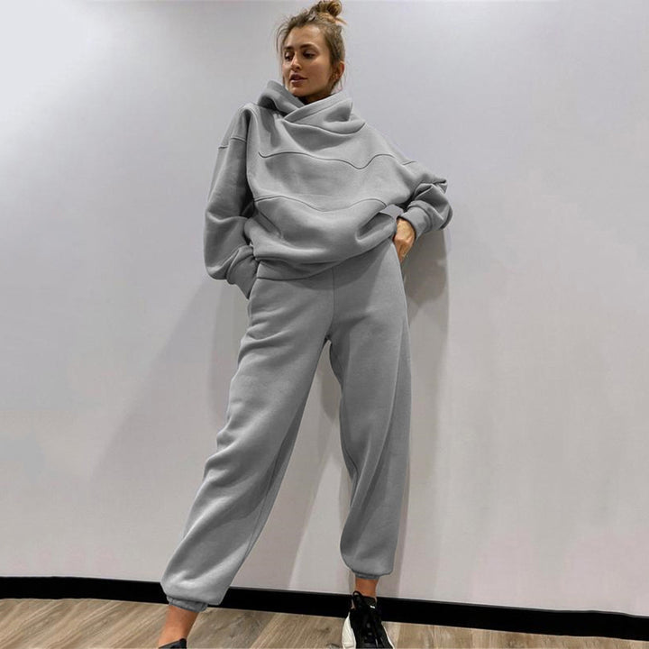 Dame sporty hettegenser og joggebukse sett Skjora