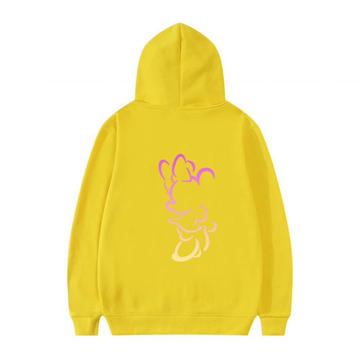 Dame hoodie med kunstnerisk skydesign og myk indre fôr Skjora
