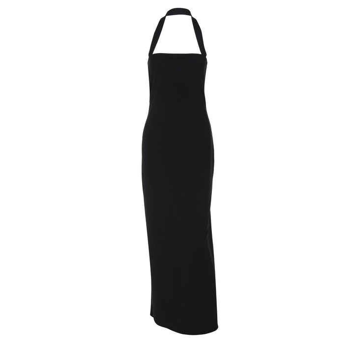 Dame Elegant maxikjole med halterneck og tettsittende snitt Skjora