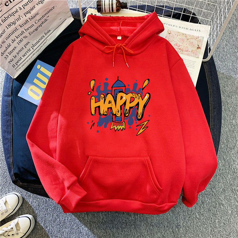 Ladies' Hoodie with Vibrant Graphic Design Skjora