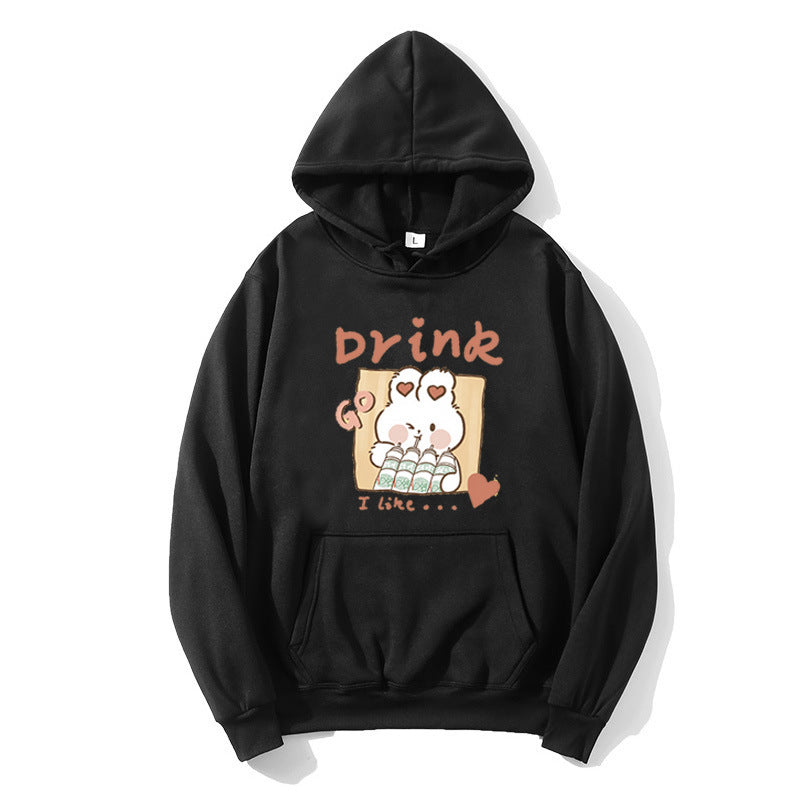 Ladies' Hoodie with Cute Kitten Motif Skjora