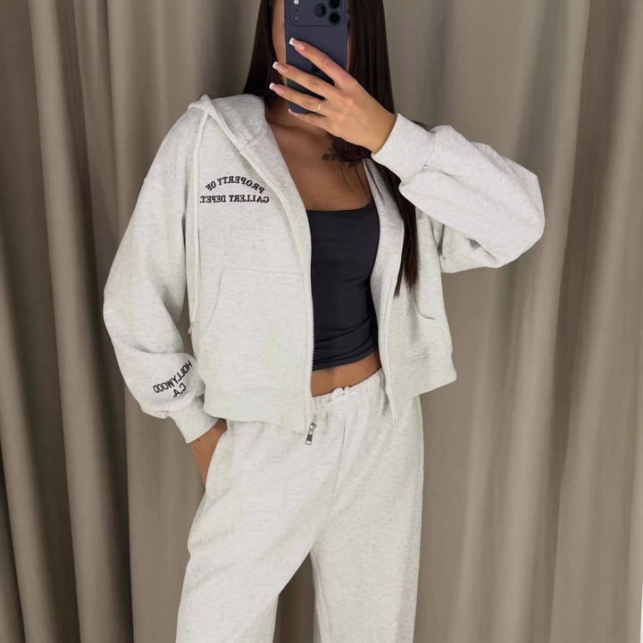 Dame moteriktig sweat suit sett med høy bærekomfort og avslappet passform Skjora