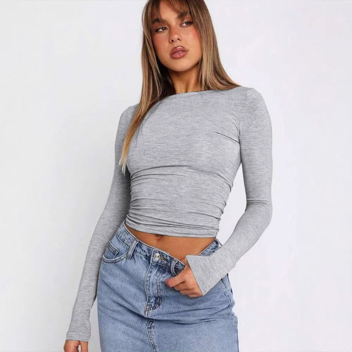 Women's long tight-fitting top Skjora