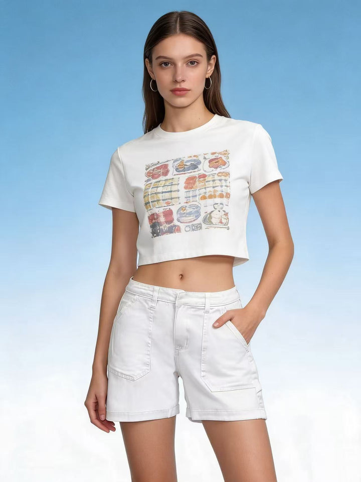 Dame casual sommer-shorts med side lommer og komfortabel passform Skjora