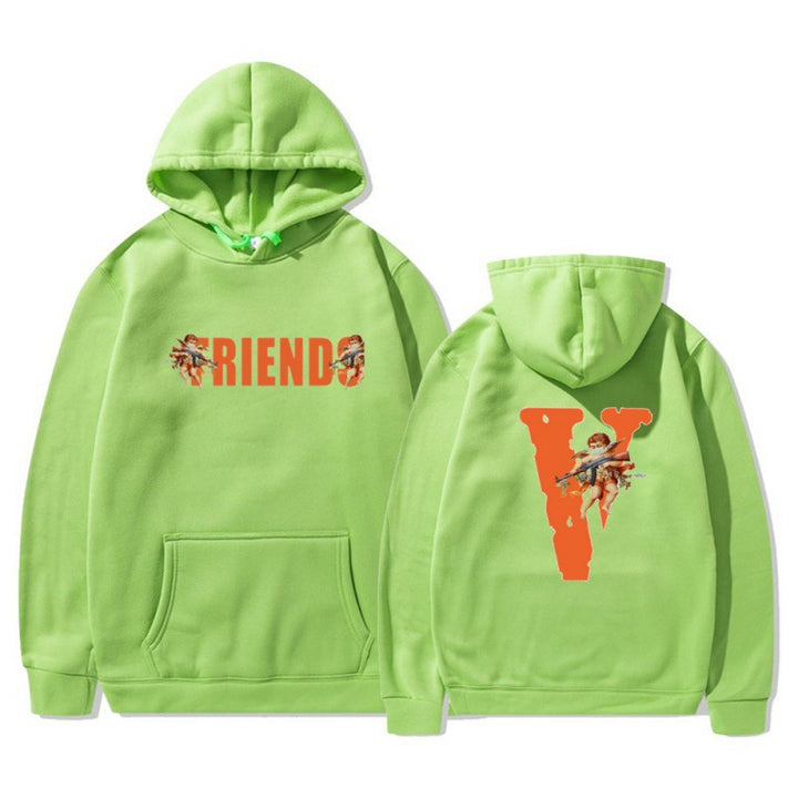 Dame hoodie med karakteristisk front- og baktrykk Skjora
