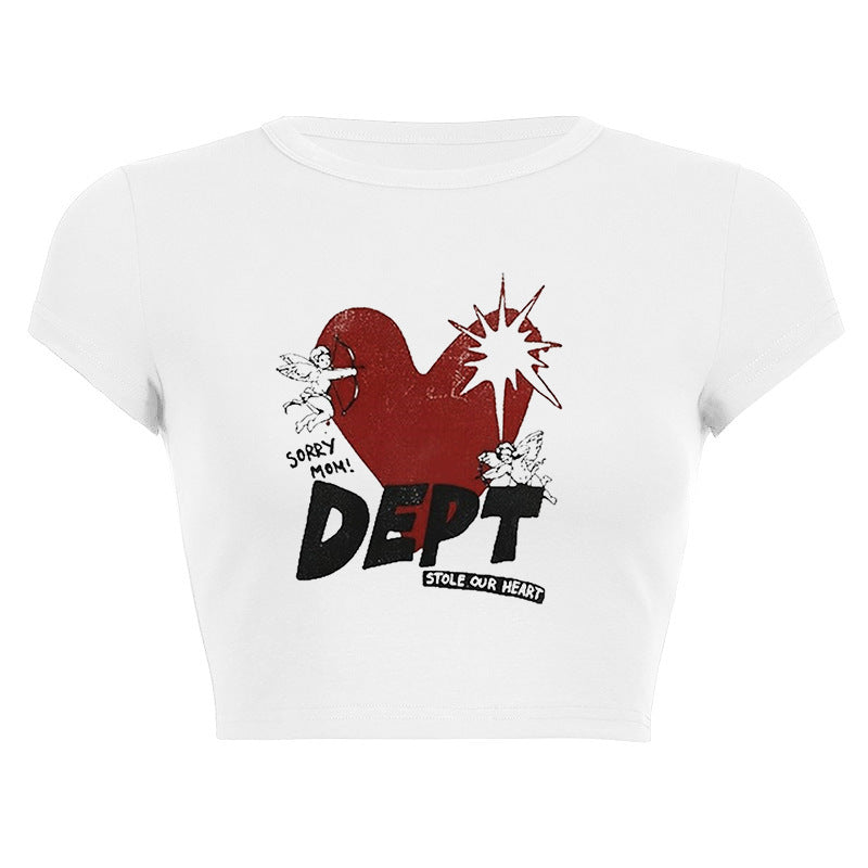Dame ermeless Camisole med iøynefallende grafisk design Skjora