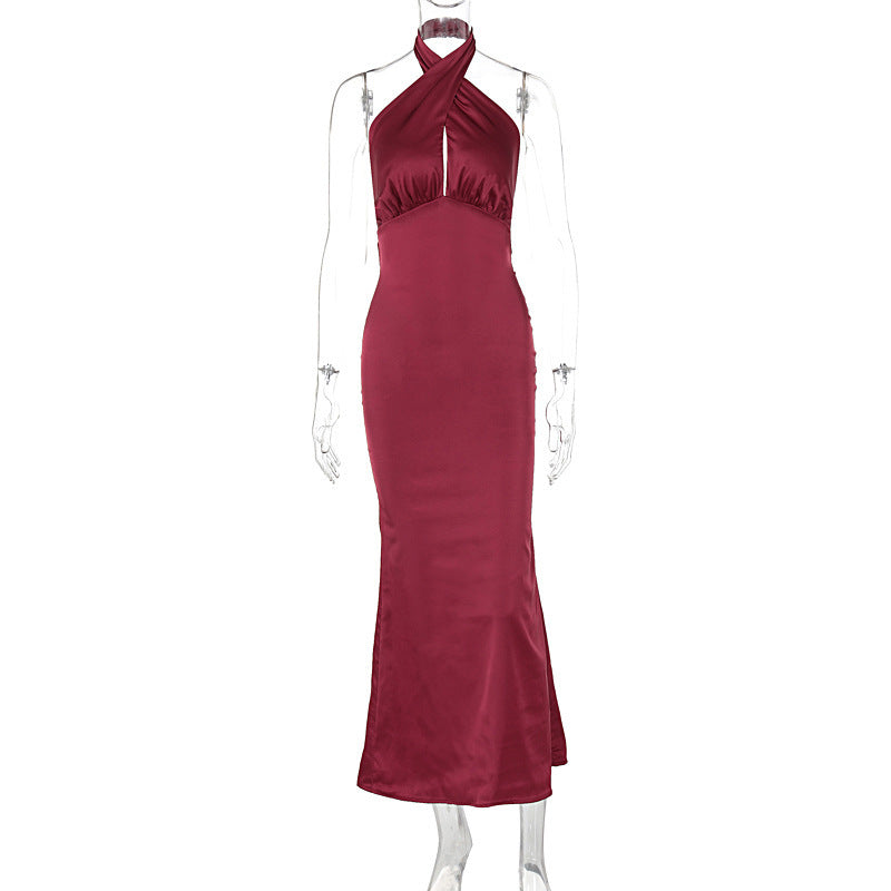 Damer Elegant Maxikjole med raffinerte innpakningsdetaljer og off-shoulder design Skjora