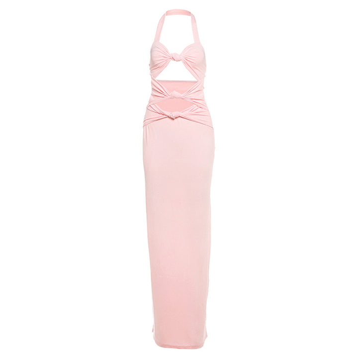 Dame Elegant Maxikjole med raffinerte cut-outs og intrikate detaljer Skjora
