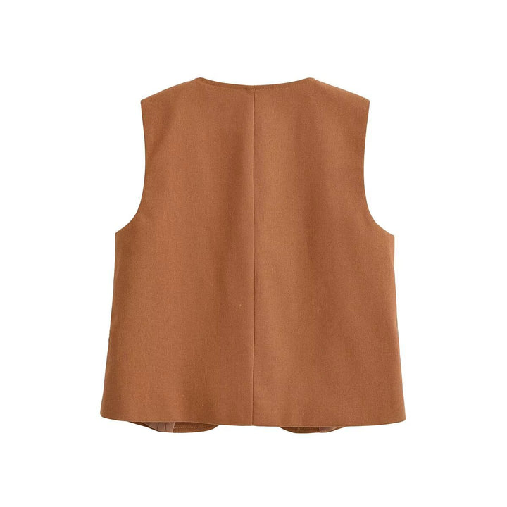 Dame vide Chino-shorts med elegant plissert og praktiske sidelommer Skjora