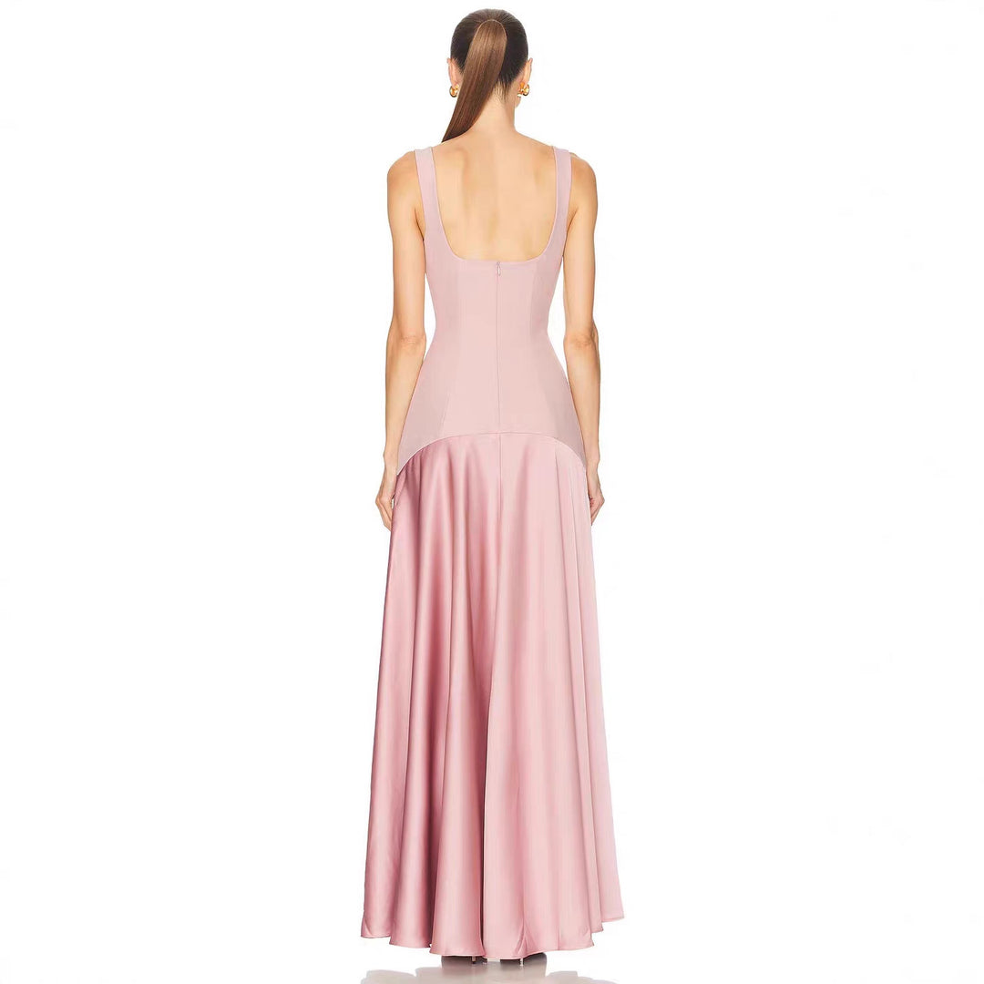 Dame elegant kjole med figurformende snitt og elegant glidelås Skjora
