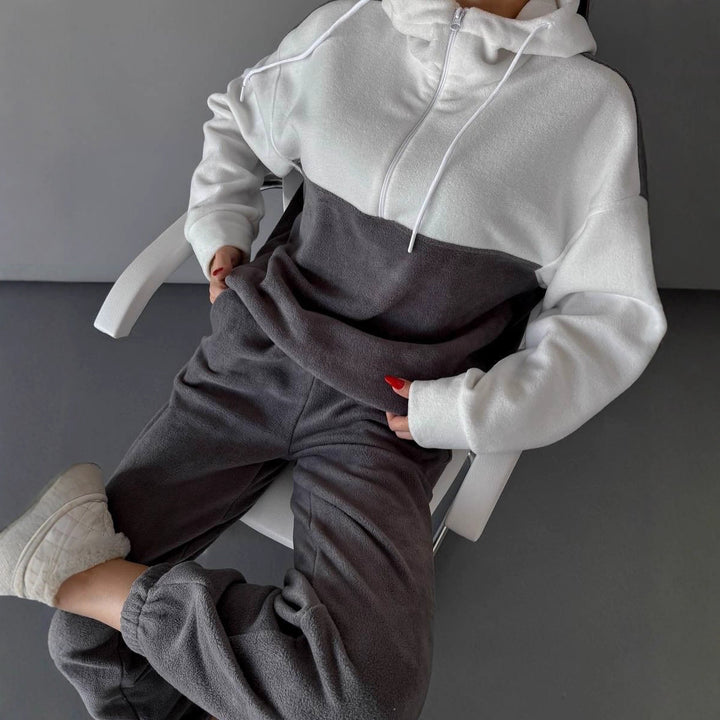 Dames sportieve sweatshirt en elastische joggingbroek set Skjora