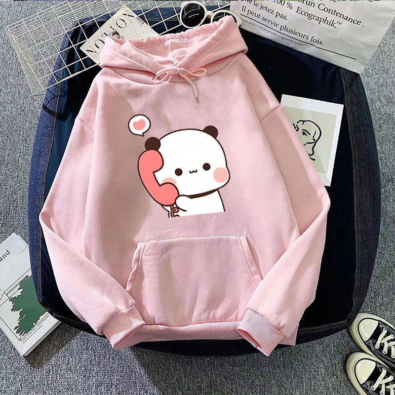 Damen Kapuzenpullover mit verspieltem Pandadesign Skjora