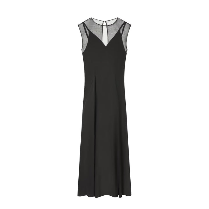 Dame Maxikjole med elegant transparens Skjora