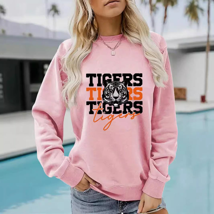 Damegenser med dyrelignende tigermønster og avslappet passform Skjora