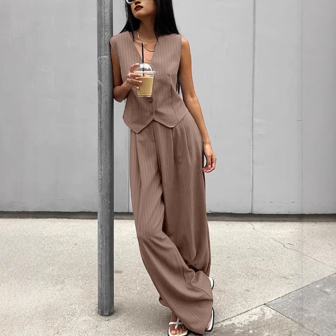 Damer uformell jumpsuit med elegant blazer Skjora